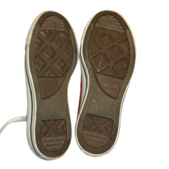 Converse All Star Sneakers Canvas Low Top Red Unisex Sz Women's 6 Men's 4 - Picture 6 of 6